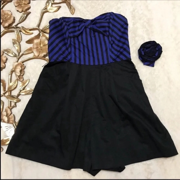 ANTHROPOLOGIE Maeve Chorus Girl Striped Romper 
Size 4 - Picture 7 of 7